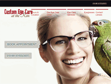 Tablet Screenshot of mycustomeyecare.com